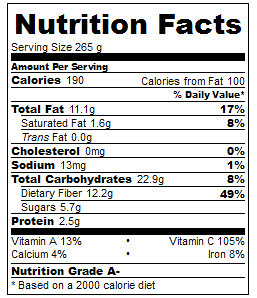 jpa salad nutrition