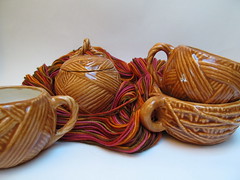 The ceramic yarn collection: Caramel Brown