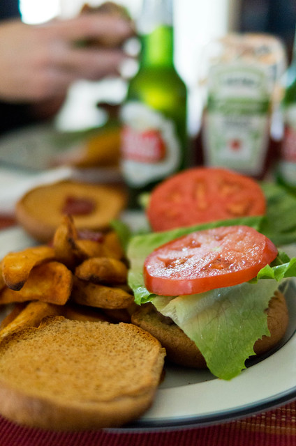 When life serves you lemons, have burgers, fries, and beers.