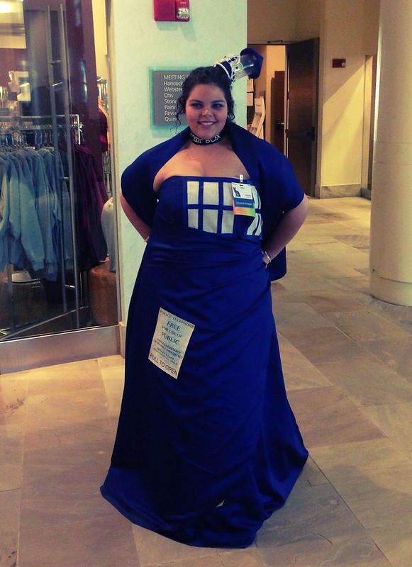 TARDIS dress (door closed).