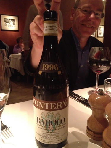 60th birthday meal - barolo 1996