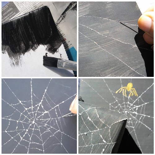 DIY Spidersweb Gift Wrap