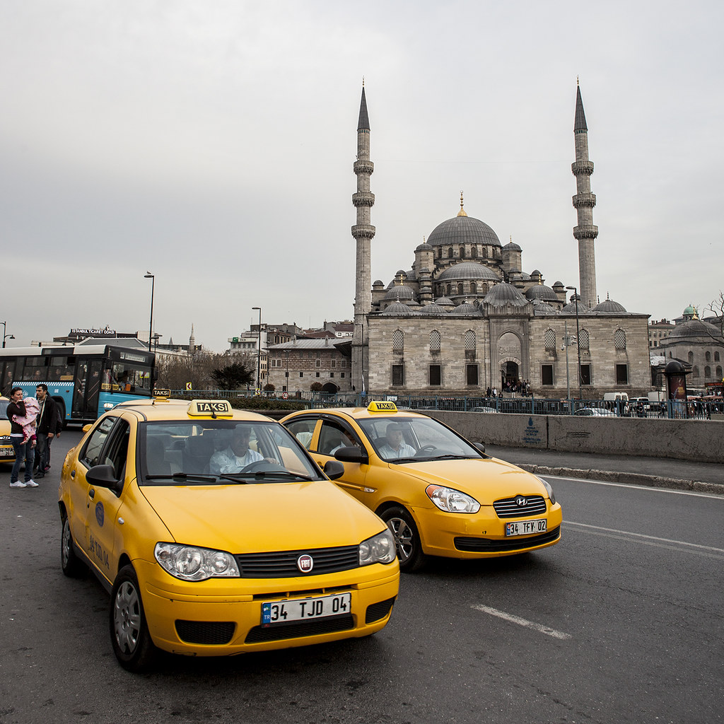Yellow Taxi | Taksi | Istanbul Turkey