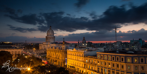 Havana, Cuba at dusk