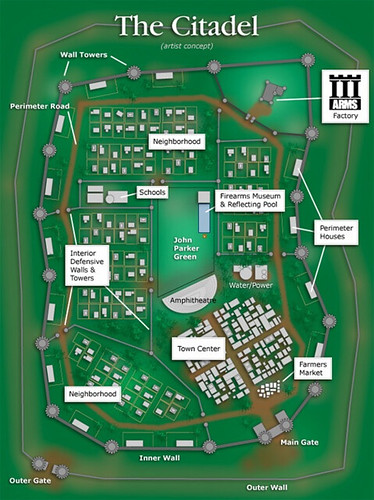 conceptual town plan for The Citadel (via The Citadel)