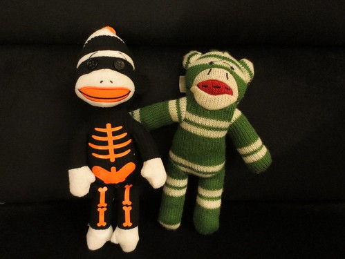 Day 276 - Spooky Monkey meets Sock Monkey
