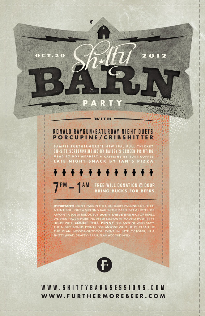 2012 Shitty Barn Party Poster
