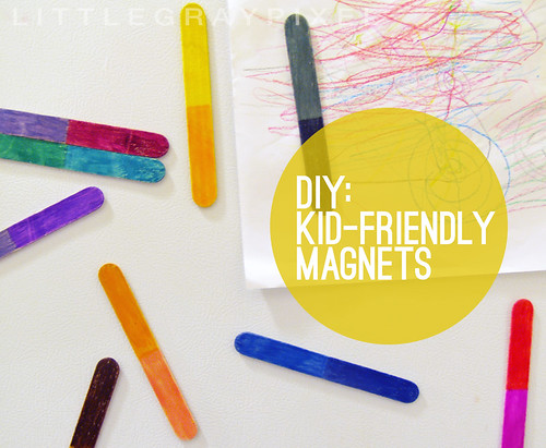 DIY Color Block Magnets // littlegraypixel