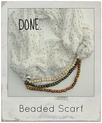 how to make a beaded scarf