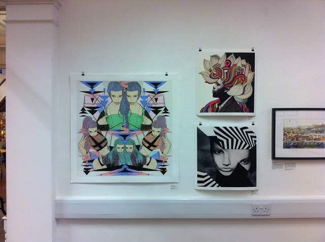 my work in LET ME ILLUSTRATE show @ Grandt Bradley Gallery in Bedminster, Bristol