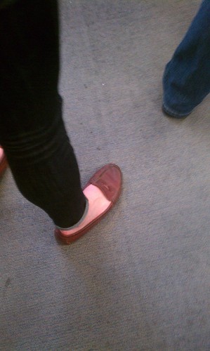 real pennies in her loafers!