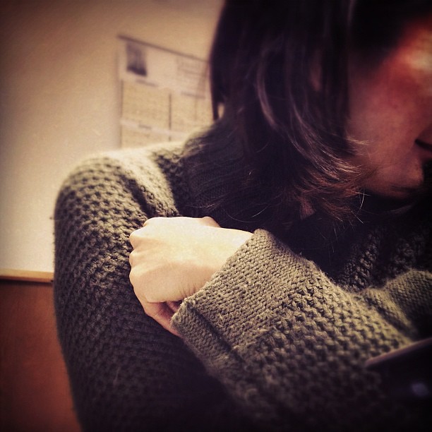 Staying Warm #work #muse_theme #comfy #selfie