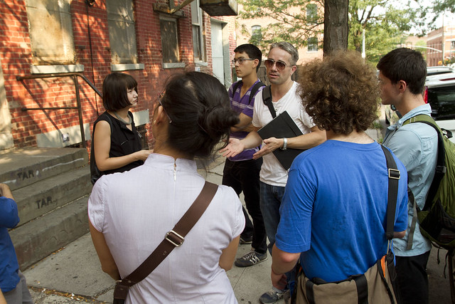 William Powhida leads a walk through the remains of the Williamsburg scene