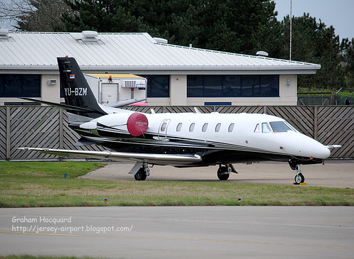 YU-BZM Cessna 560XL Citation XLS by Jersey Airport Photography