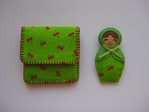 Coin Pouch & Brooch by ONE by one