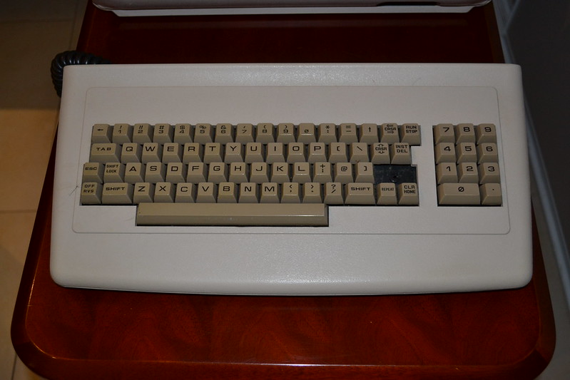 CBM 8296 detachable keyboard.