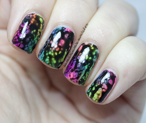 Rainbow Sponge-icure Mani with OPI Black Spotted (3)