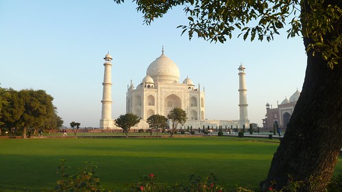 Taj Mahal & trees 1