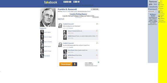 'Fakebook'! Create a Fake Facebook Profile Wall using this generator