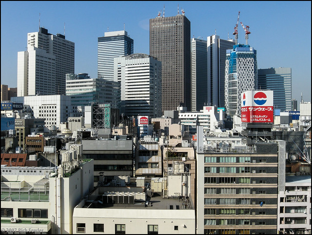Shinjuku-- My Hotel Room-- The View