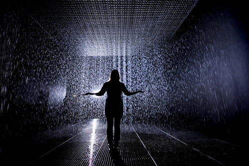 15. Rain Room Installation images © Felix Clay. Rain Room - Random International 2012. Courtesy of Barbican Art Gallery