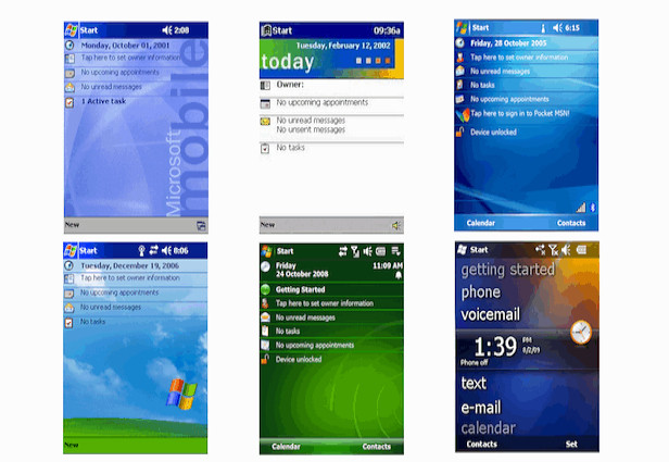 3 - Evolusi tampilan antarmuka Windows Mobile
