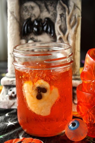 Halloween Ghostly Orange Jell-O Treat