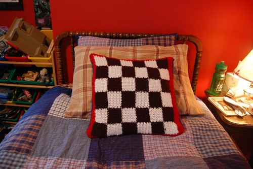 checkerboard pillow