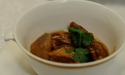 My bowl of stewed beef brisket - Yan Ting, St. Regis