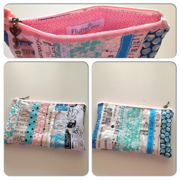 Scrappy pouch. Just because. These are so fun to make!! #instacollage