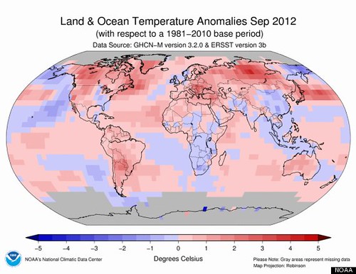 Сентябрь 2012 стал самым жарким за всю историю метеорологических исследований