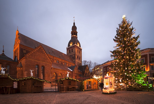 Night Riga. Christmas