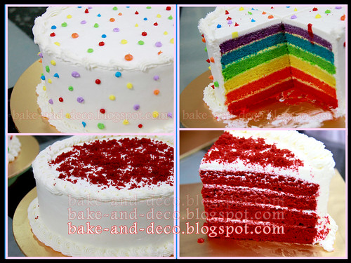 Baking Class: Italian Rainbow Cake + Red Velvet Cake ~ 18 May 2012