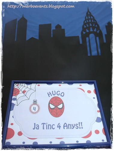 Lámina creativa2. Kit de fiesta spiderman. Merbo events