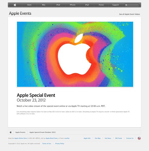 Apple - Apple Events - Apple Special Event October 2012