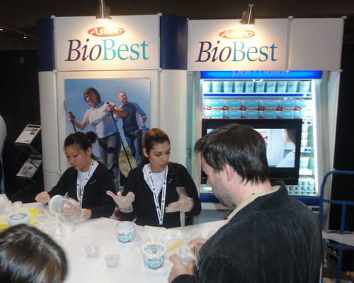 bio best yogurt, free cups, health food, 2012 zoomers show