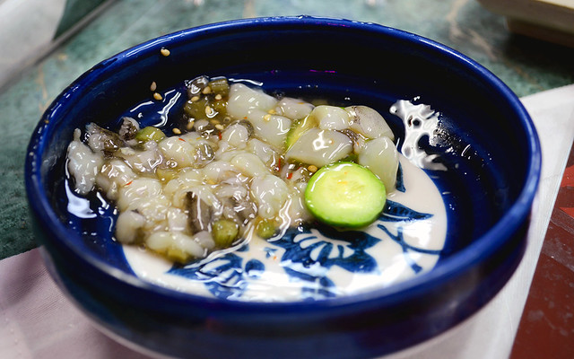 Takowasabi - pickled raw octopus with wasabi