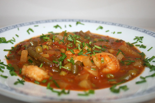 53 - Garnelen-Gemüse-Topf / Prawn vegetable stew - CloseUp