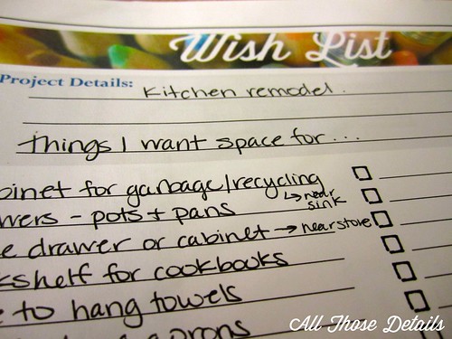 Kitchen Wish List