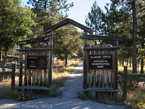 Path entrance to Aladdin Tipple Historical Interpretive Park, Wyoming
