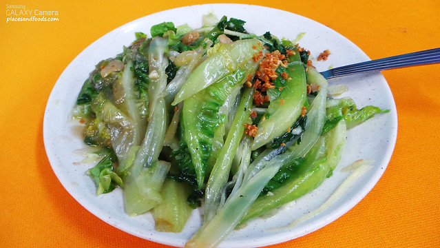 tiga lettuce with oyster sauce
