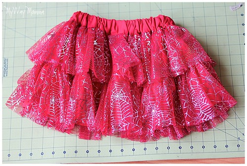 MWM Red 2 tier Halloween Skirt Oct 2012 14