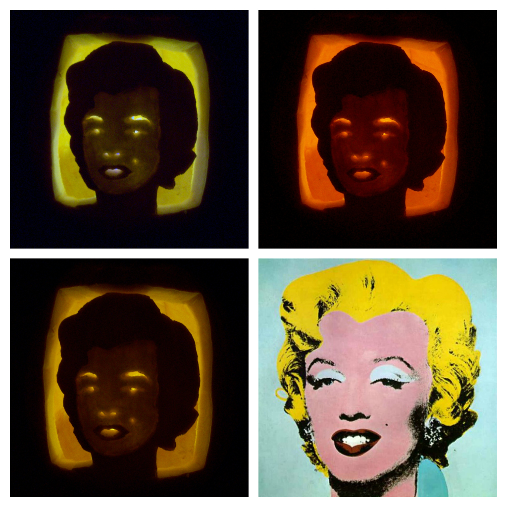 Marilyn Monroe pumpkin