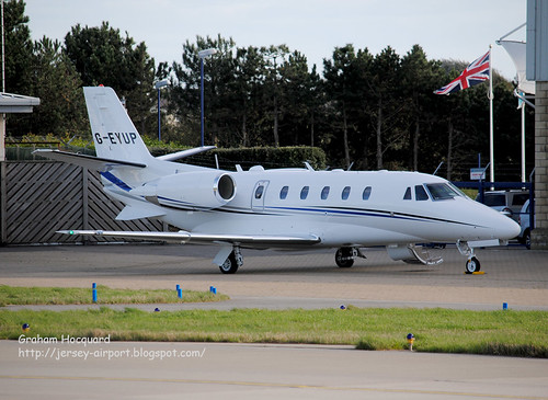 G-EYUP Cessna 560XLS Citation by Jersey Airport Photography