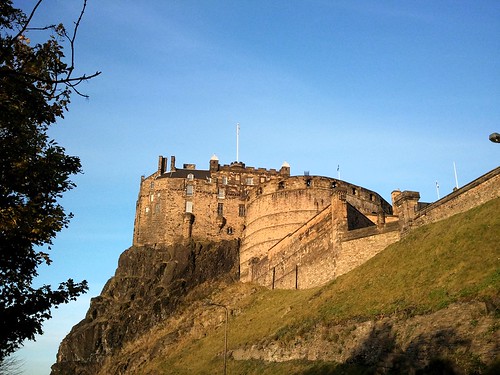 Edinburgh Castle, up on the hill