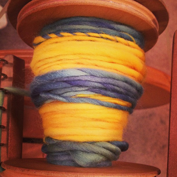 Just posted a short #monthofloveyarn spinning video on Vine! (I'm taraswiger, of course!)