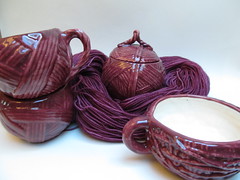 The ceramic yarn collection: Plum Blush