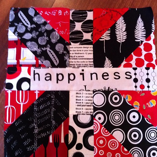 #xplusalong block 4 Happiness! by Scrappy quilts