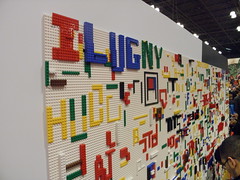 LEGO Booth graffiti wall