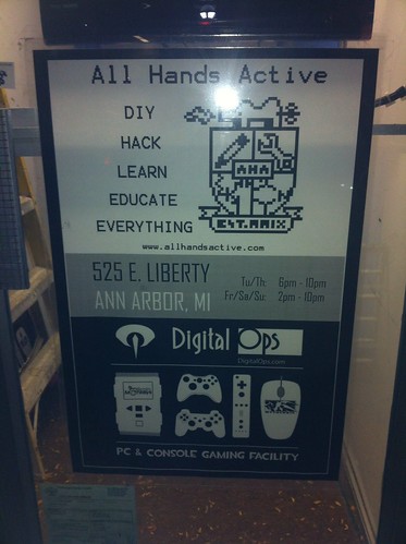All Hands Active makerspace's sign